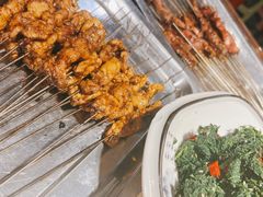 特色碳烤羊肉串-老兰家传统烧烤炒菜泡馍(小南门店)