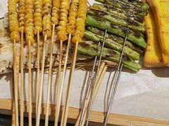 -山野的朋友露营炭火烤肉