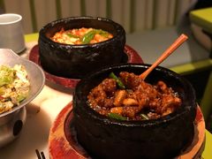 石锅杭椒牛蛙-桂满陇天书(南京德基旗舰店)
