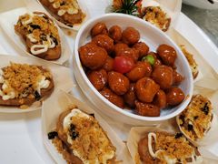 茄饼拼咕咾肉-天鲜阁·海鲜粤菜·33年老字号(石槎白云站店)