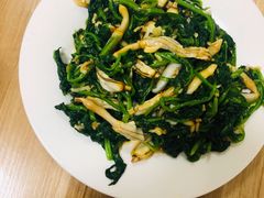 菠菜拌蛏子-禄源饭店