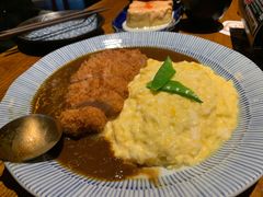 金咖喱熔岩蛋包饭猪排饭-堂本家洋食别馆·炸猪排(中心城店)