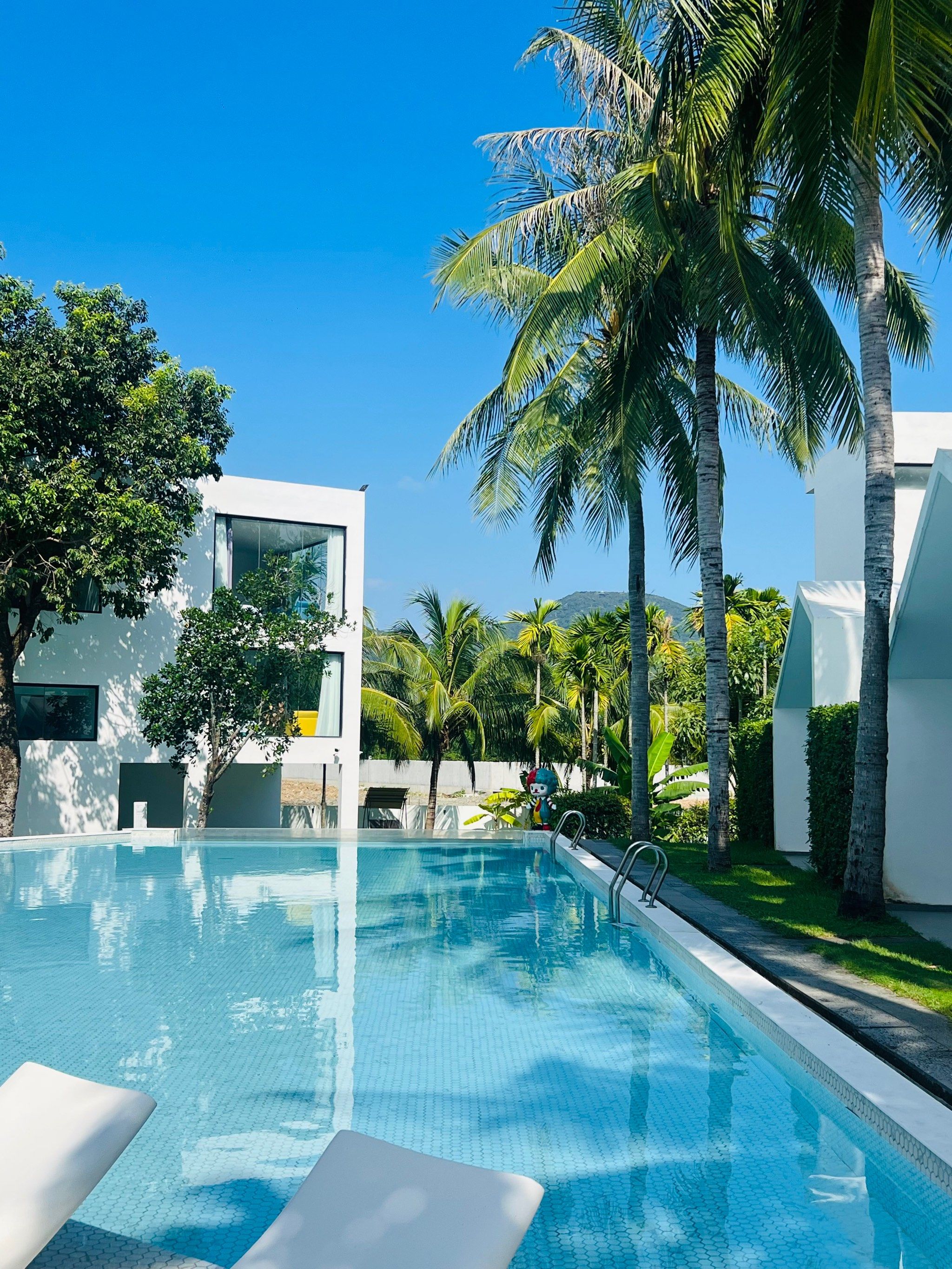 在海边度假别墅的一天