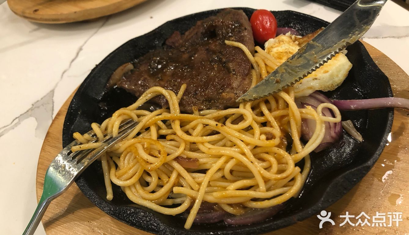 没发现有团购，就原价点了两份牛扒