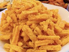咸蛋黄焗两样-小柒家第一锹东北菜(城关店)