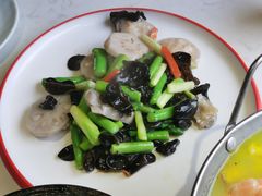 芦竹笋虾仁莲藕夹-华馨园北京烤鸭(丽水店)