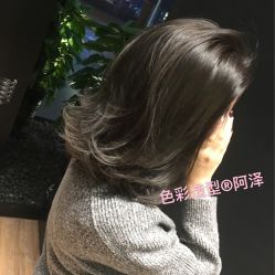 深亚麻青灰 阿泽色彩造型-意念造型