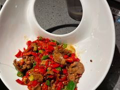 小炒黄牛肉-老头儿油爆虾(星光一期店)