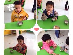 喝牛奶的我。-上海市闵行科技幼儿园