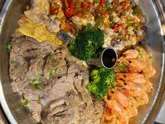 牛蛙拼蒜蓉开背虾-璞臻汽锅餐厅(南京东路店)