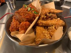 炸鸡翅一半一半-富乐满韩国正宗炸鸡韩国料理(虹泉路店)