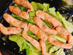 墨鱼丸小肉肠双拼-燚青春东北泥炉烤肉(百合店)