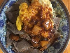 白切牛肉拌面荷包蛋-旺泉餐饮店·清真牛肉面馆