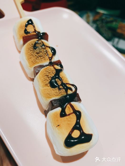 望签里融合式烧烤美式烤棉花糖图片