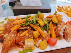 果木炙烤亚麻籽文昌鸡-花舍·新派粤菜·西餐·下午茶(亚运村·鸟巢店)