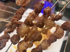 鹤岗特色牛肉肥瘦相间的特香-老何太太鹤岗小串·团建聚餐(龙华店)