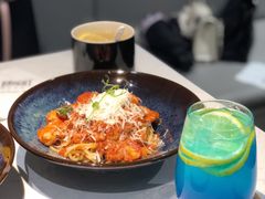 鲜茄茸大虾配马斯卡朋意大利面-BE BRIGHT KITCHEN(正佳广场店)