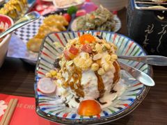 温泉蛋爆浆土豆泥-仙隐小鹿中华料理(南宁万象城店)