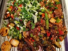 葱椒爆牛肉-绿茶餐厅(松江万达店)