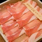 赤城糯米猪五花-しゃぶしゃぶ温野菜(京都河原町蛸薬師店)
