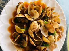 姜葱炒花甲-七鲜渔港美食餐厅(巽寮湾海景店)
