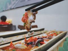 竹筒剁椒扒爪鱼-胡须哥网红竹筒菜