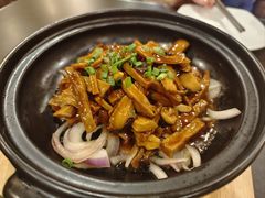 砂锅烧山菌-老牌坊•鲁菜名店•地道济南菜(大观园商埠店)