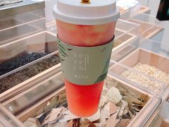 西瓜乳酪茶-叶子与茶(苏宁广场店)
