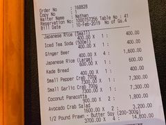 账单-Ministry of Crab(科伦坡店)