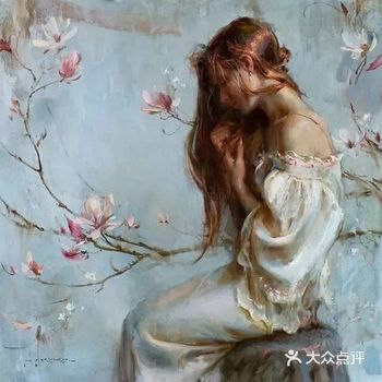 无意间看到这组画作，就被画中女孩惊艳到了
