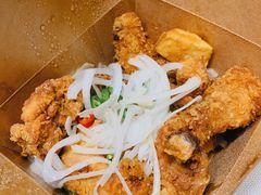 蒜香黄油半鸡-富乐满韩国正宗炸鸡韩国料理(虹泉路店)