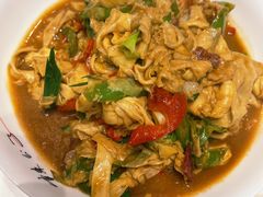 火腿炒农家豆腐皮-辣公子·千岛湖私房菜(滨江店)