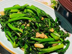 油渣炒菜心-秋色客家菜(流塘店)