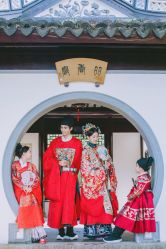 -后宫·古装汉服京剧儿童亲子全家福摄影