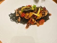 手工墨鱼汁宽面-君悦酒店·La Terrazza意合園·意式风味