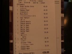 账单-克比叔叔印度餐厅Kebabs on the Grille(永康路分店)