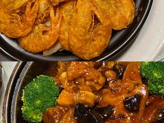 啫啫咸蛋黄金虾-遇花缘·点心·中西融合菜(美吉特广场店)