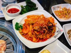 海鲜拉面炒年糕-青松馆韩国料理(香港中路佳世客店)