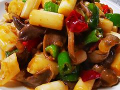 泡椒藕带炒鸡菌-小民大排档(马场角横路店)