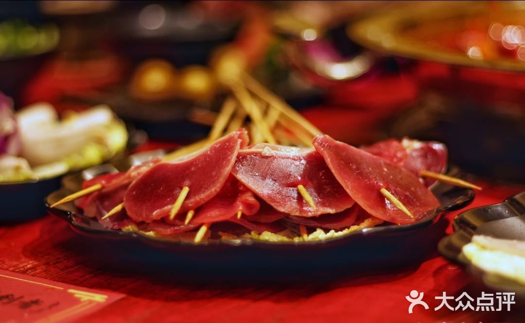 谭鸭血老火锅(会展店)牙签鹅郡片图片