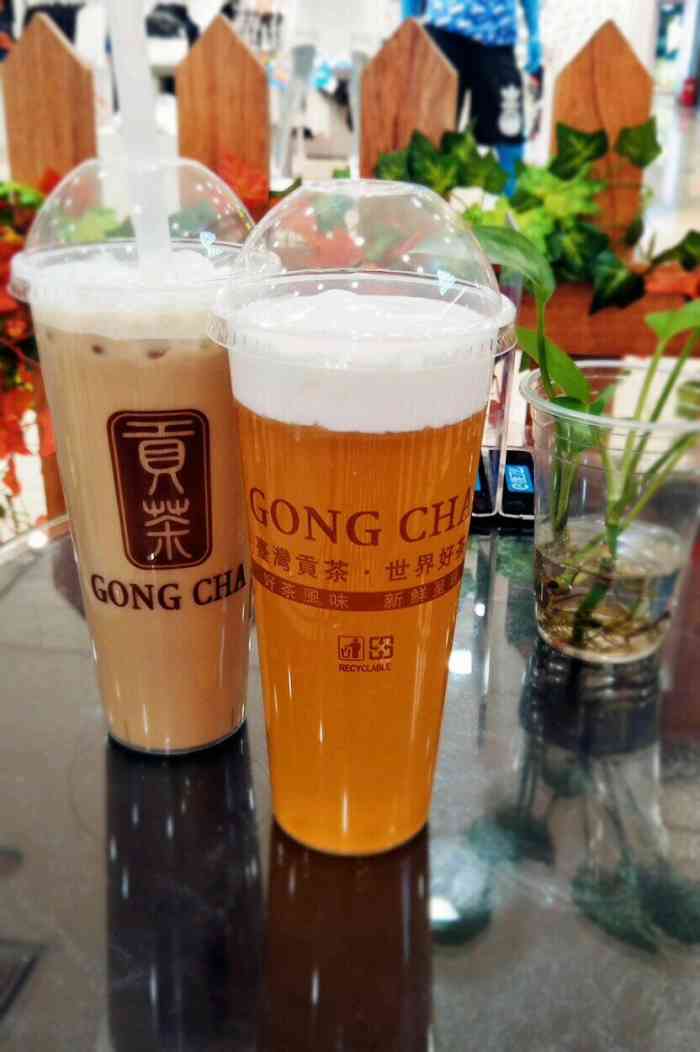 贡茶-"位置在于洪广场新玛特5楼上电梯右边就能看."-大众点评移动版
