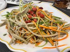 凉拌豆腐丝花生米-晓林火锅(安定门店)