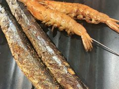 烤皮皮虾-宝记烧烤·碳锅羊肉·羊蝎子火锅·夜食社(文体路创始店)