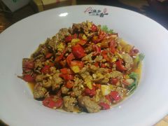 小炒黄牛肉-渔乡米香·剁椒鱼头(四方坪店)