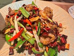 炒牛胸口油-浩海火燒雲傣家菜(芮欧百货店)