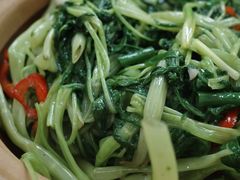 虾酱通菜-凤城康记饭店