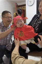 -凤鸣笔庄婴儿满月理发胎毛笔制作
