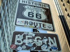 -66号公路起点牌