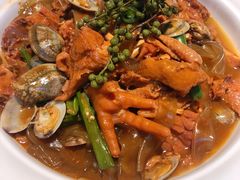 花蛤闷土鸡-悦海·家宴·冰花皮皮虾大锅贴(宝龙店)