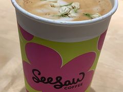 栀子花梨香拿铁-Seesaw Coffee(西岸凤巢店)